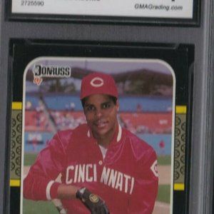 Barry Larkin 1987 Donruss Rookie card GMA 7